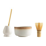 4pcs Matcha Ceremony Set - Bamboo Whisk, Traditional Utensils Kit for Gift/Home