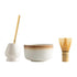 4pcs Matcha Ceremony Set - Bamboo Whisk, Traditional Utensils Kit for Gift/Home