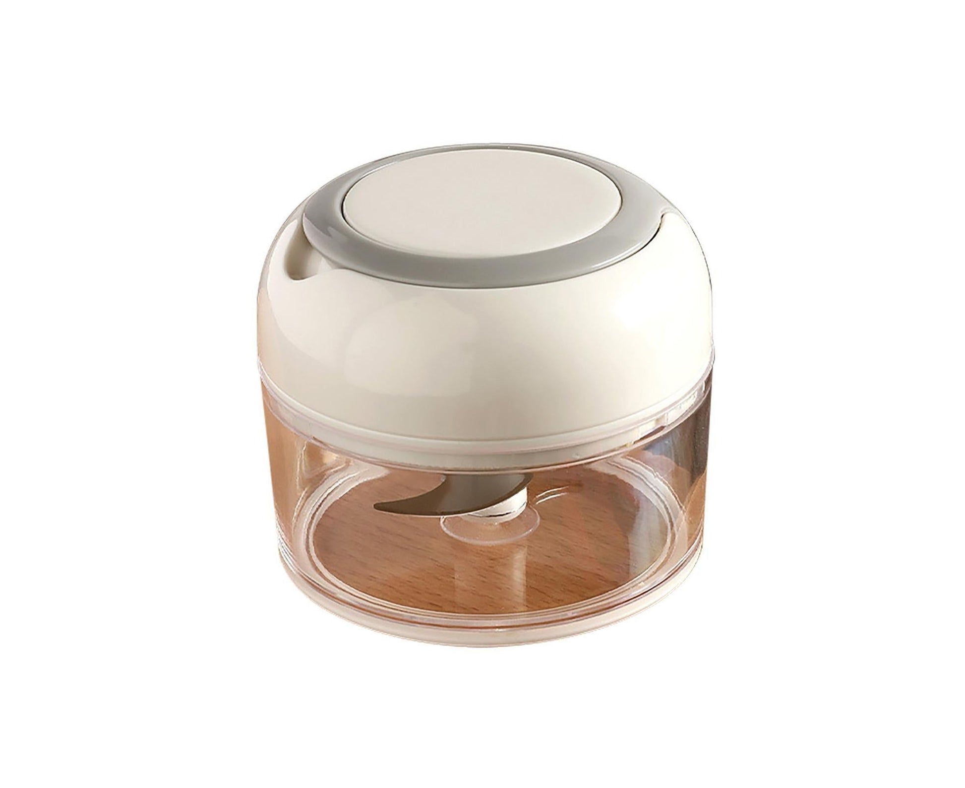 Effective Garlic Blender Multi-use PP Practical Food Grade Materials Garlic Chopper for Home-White
