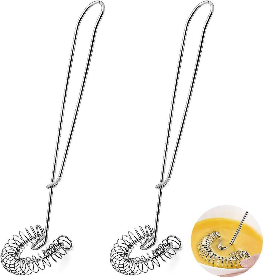 Magic Spiral Whisk Set - Stainless Steel Mixing and Whipping Tools (2pcs)