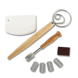 Dough Whisk Set of 3 - Handcrafted Dough Mixing Tools