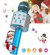 Portable Wireless Handheld Karaoke Microphone - babies Microphone