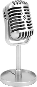 Plastic Fake Microphone Prop - Realistic Mic for Filming or Party Use