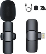 K8 Wireless Lavalier Microphone - Clip-on Mini Mic for Streaming or Interviews