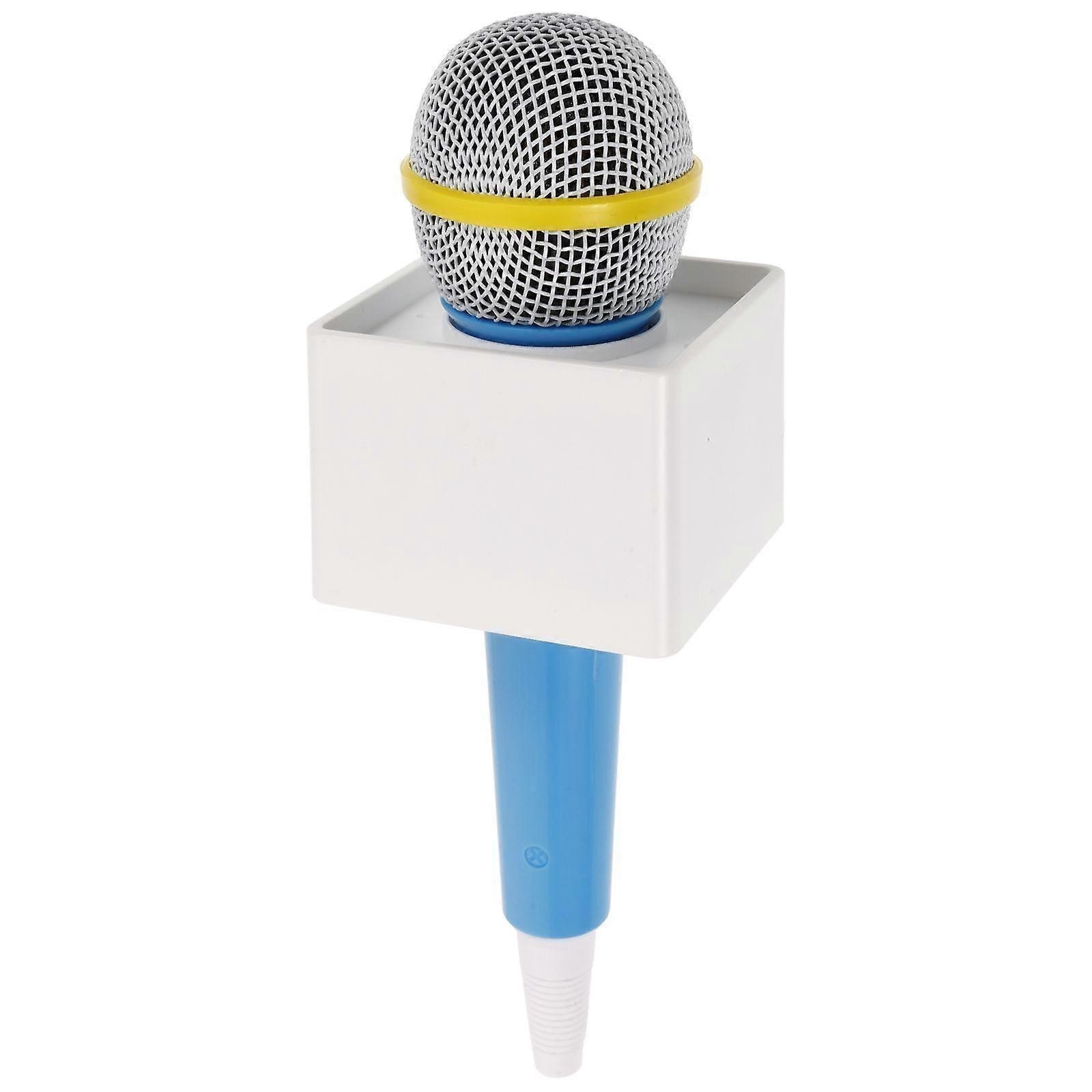 Fake Microphone Prop - Simulated Pretend Mic for Roleplay, Party, or Stage Use