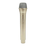 Prop Microphone - Gold Plastic Fake Karaoke Mic for Stage or Party Use