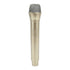 Prop Microphone - Gold Plastic Fake Karaoke Mic for Stage or Party Use