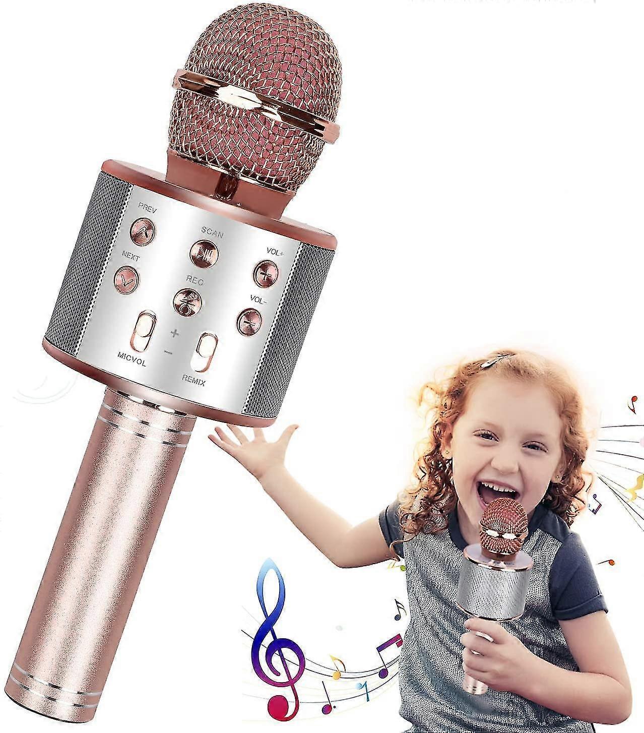 Bluetooth Karaoke Microphone - Mobile Phone Wireless Mic for Singing