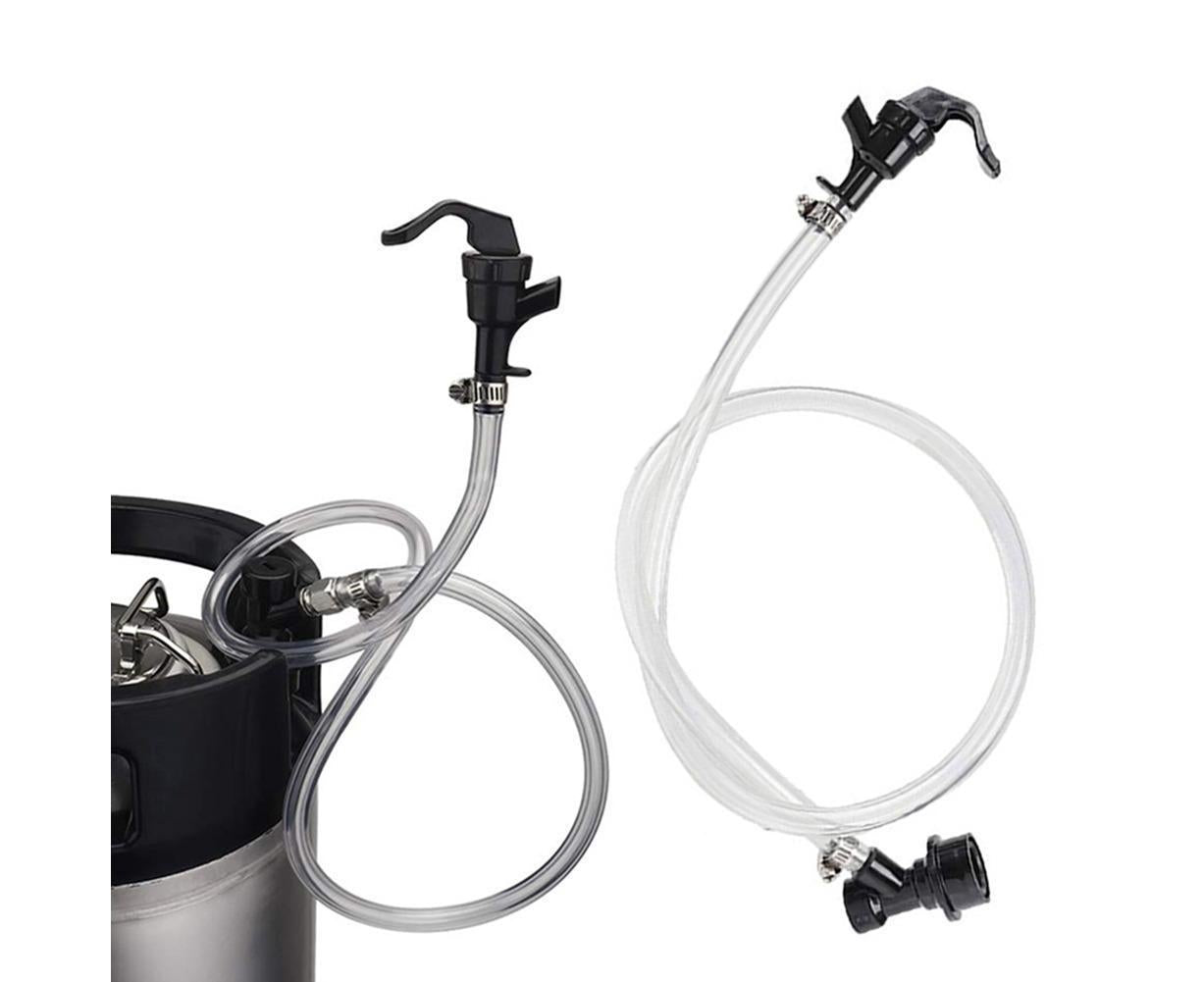3/16 Inch Beer Line Liquid Ball Lock Assembly Kit for Home Brew Dispensing Keg-Black