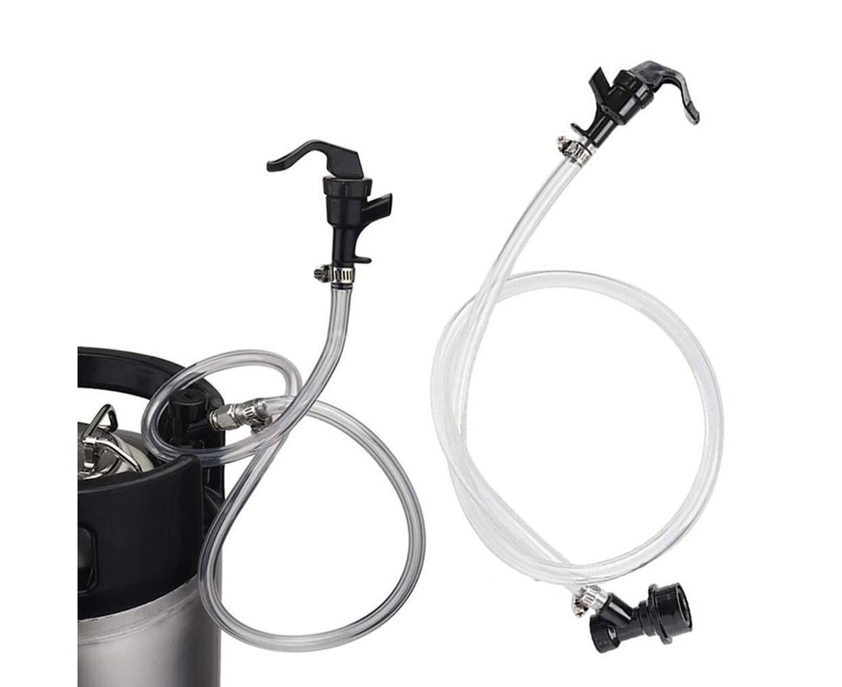 3/16 Inch Beer Line Liquid Ball Lock Assembly Kit for Home Brew Dispensing Keg-Black