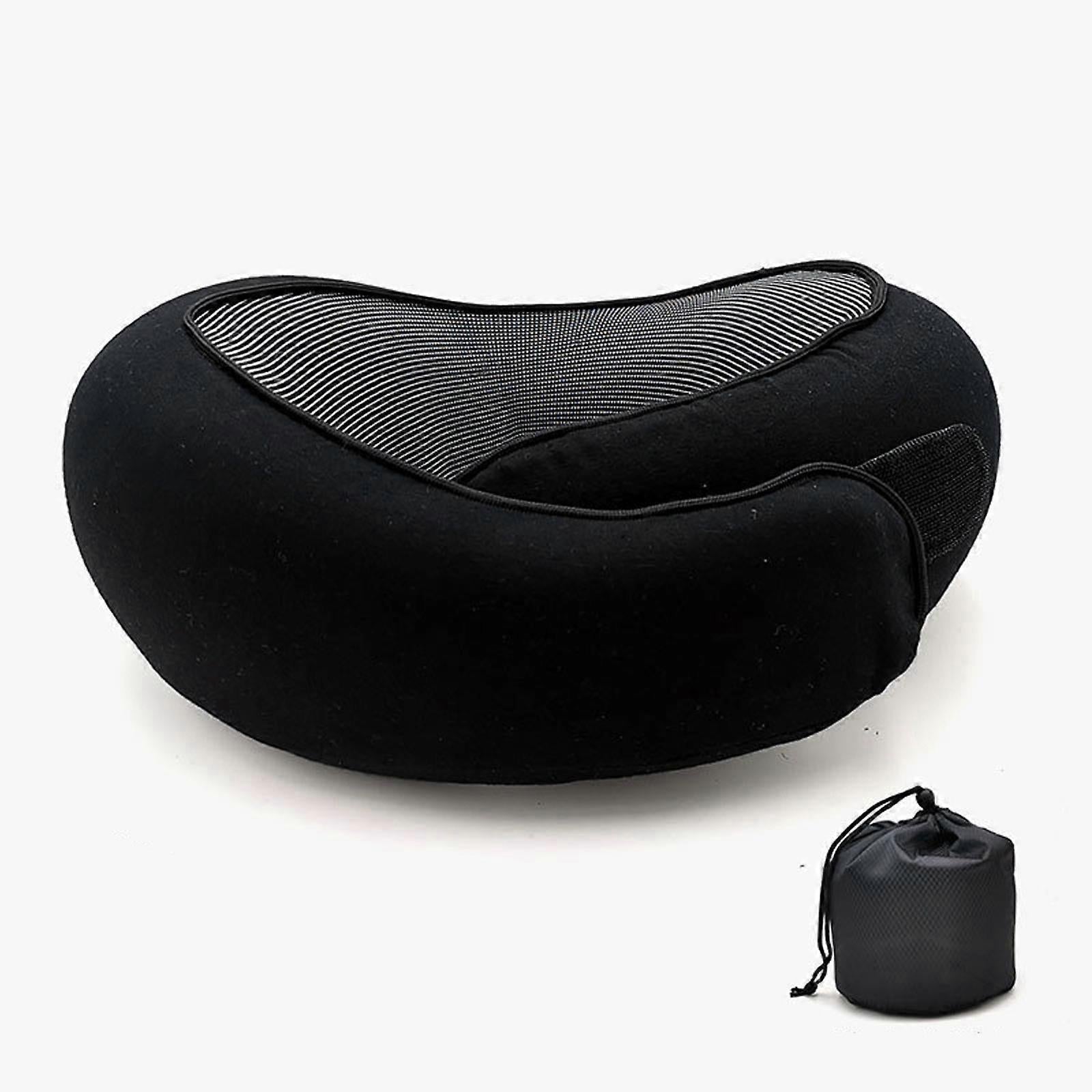 Travel Neck Pillow - Memory Foam U-Shape Pillow for Airplane and Road Trips