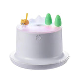 Cute Mini Humidifier with Colorful Lights, Small Cool Mist Humidifier for Bedroom