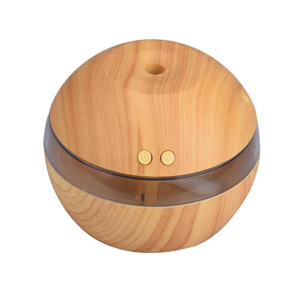 Wood Grain USB Humidifier, Round Aroma Diffuser, Mini Cool Mist Maker