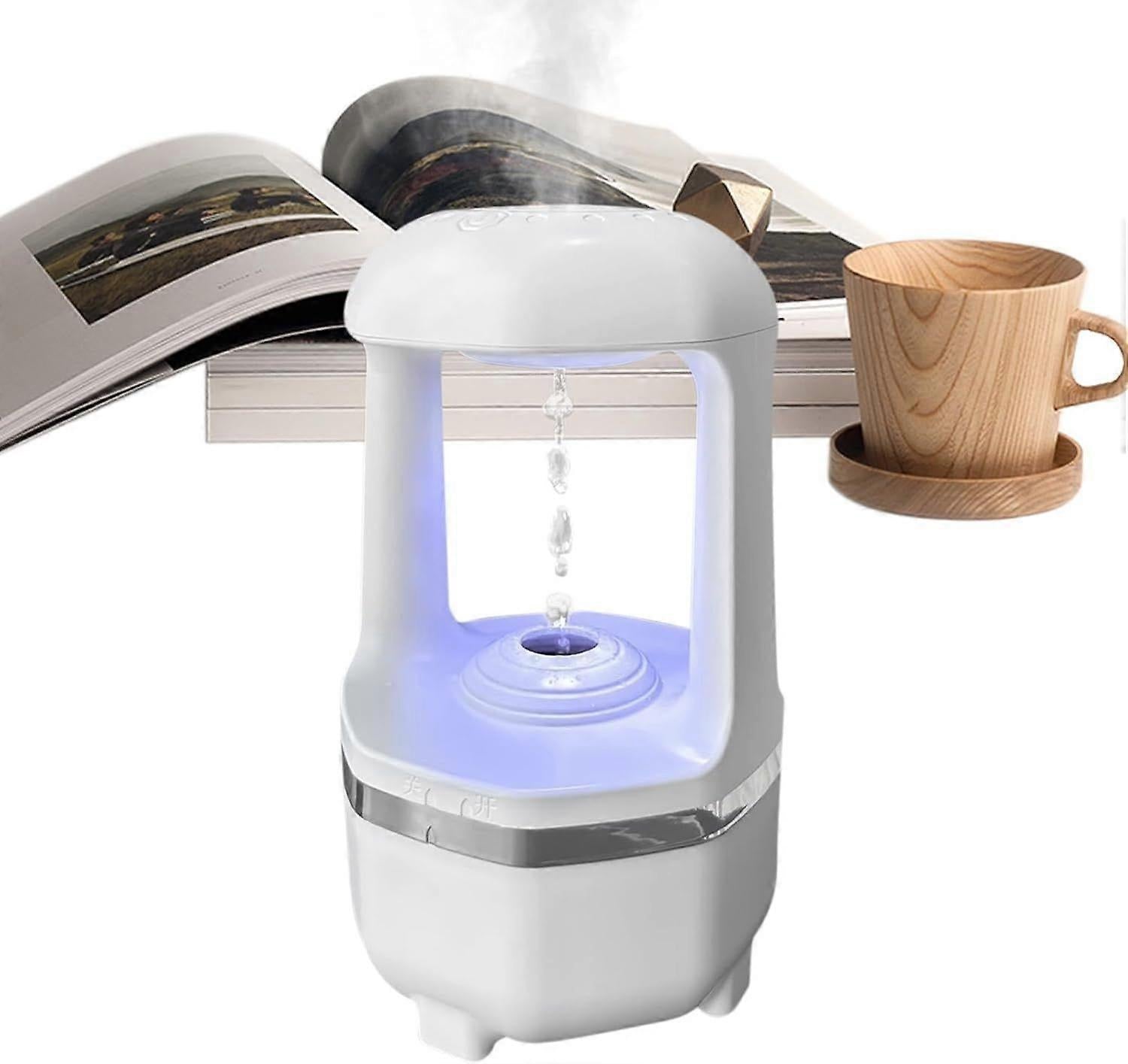 USB Air Humidifier for Bedroom, Small Travel Quiet Humidifier for Office Desk