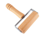 Rolling Pin Non-stick Wheel Design Wood Kitchen Rolling Pin for Dough Rolling-Wood Color