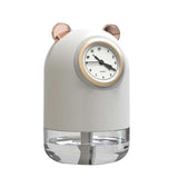 USB Car Humidifier with Quartz Clock, Mini Mist Maker for Home or Vehicle