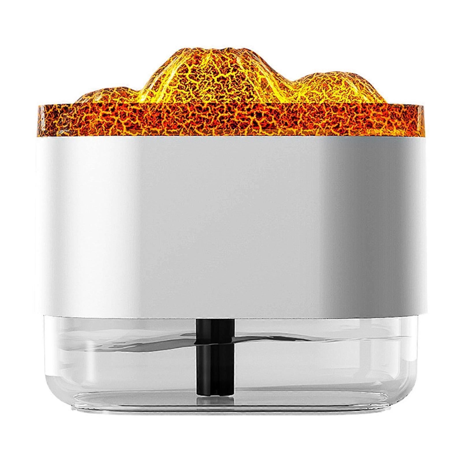 300ml Flame Effect Aromatherapy Humidifier with LED Light, Quiet USB Humidifier