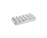 Buckle Type Egg Storage Box with Lid PP Fresh Preservation Egg Organizer Kitchen Tools-Gray 18 Grid