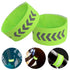 2pcs Reflective Wristbands, High Visibility Running Armbands, Reflective Strap Gear