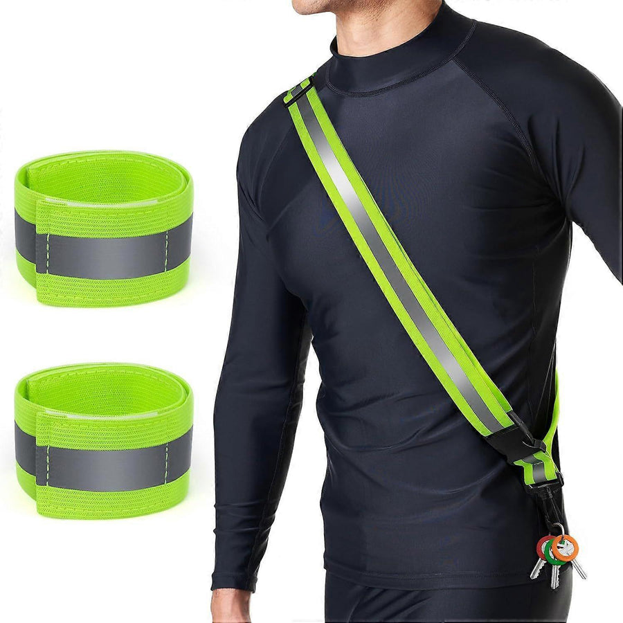 Military Reflective Belt & security Tape for Night Running, Hiking, Biking