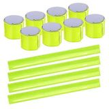 10pcs Reflective Gear Set, High Visibility Reflective Bands for Night Outdoor Activities