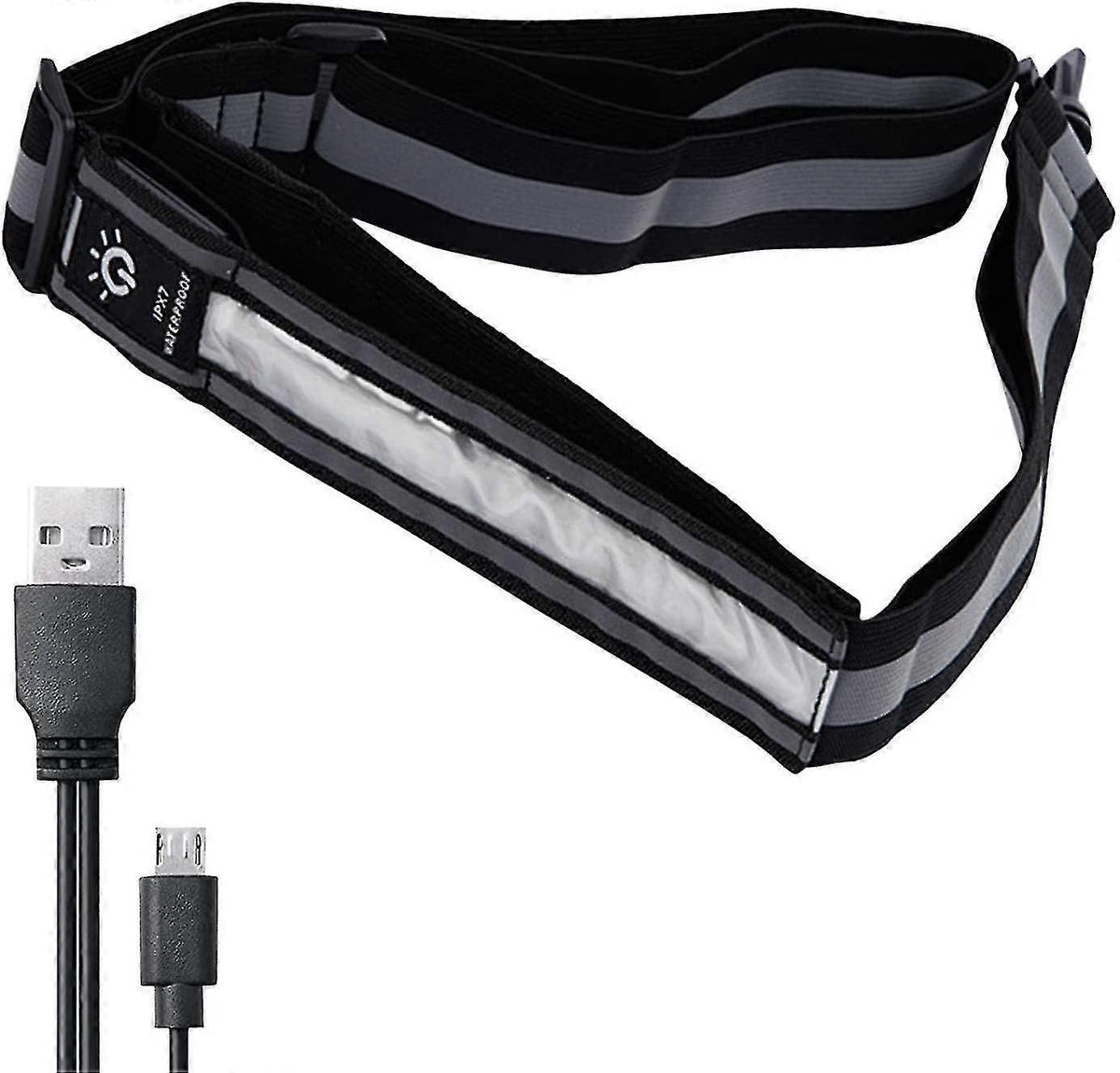 Adjustable Reflective Belt, High Visibility Gear for Running, Biking, Walking