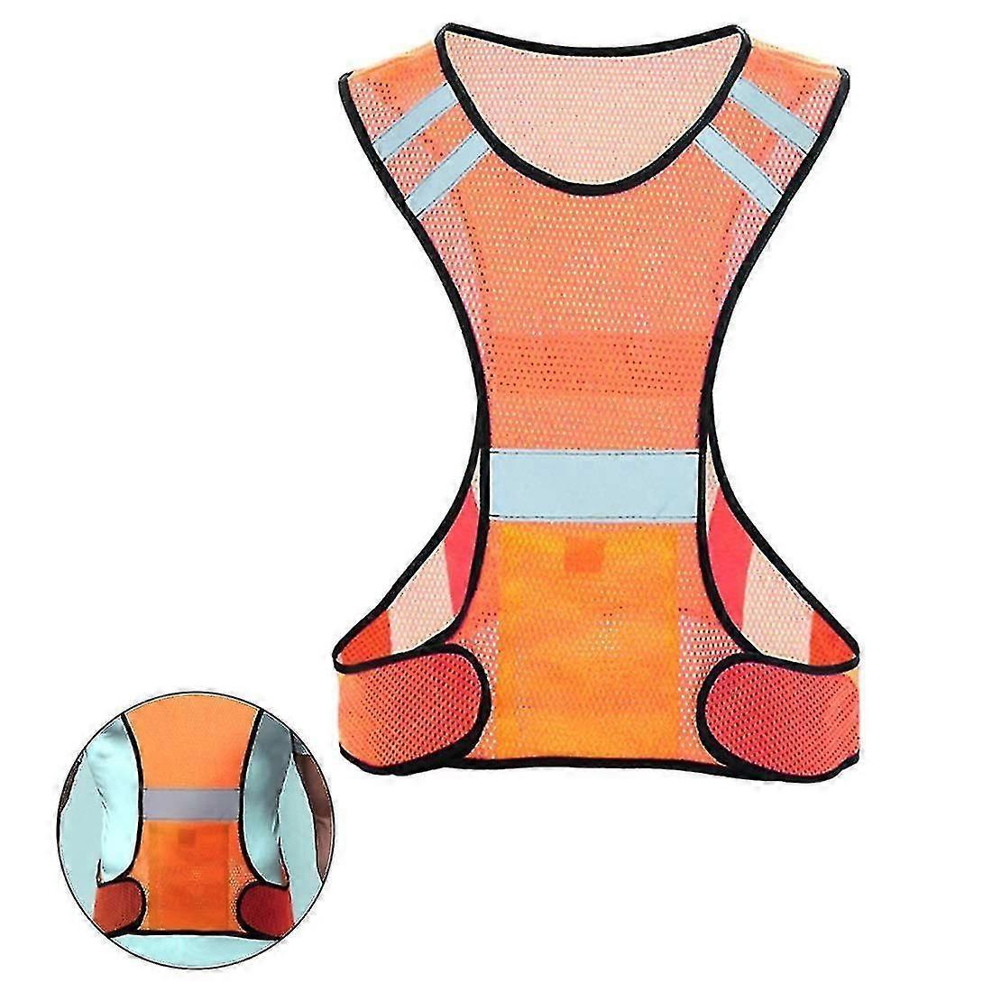 Reflective Vest with Pocket, High Visibility Gear for Running, Cycling, Dog Walking, Adults