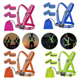 2 Set Reflective Vest for Night Running, Outdoor High Visibility security Vest Gear