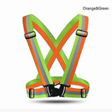 High Visibility Reflective Strap Vest, Adjustable Running Gear for Night Runners