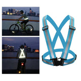 Adjustable Cycling Vest, Reflective Night Gear for Biking, Running & Outdoor Sports