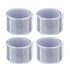 Reflective Armbands, High Visibility security Gear Wrist & Ankle Straps - 4 Pack White