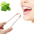 Pure Copper Tongue Scraper, Metal Tongue Cleaner for Fresh Breath & Oral Hygiene