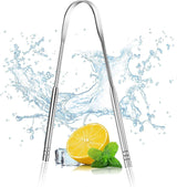 Stainless Steel Tongue Scraper, Metal Tongue Cleaner for Adults & Babies