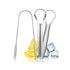 3 Pack Tongue Scrapers with Case, Stainless Steel Tongue Cleaner for Adults & Babies