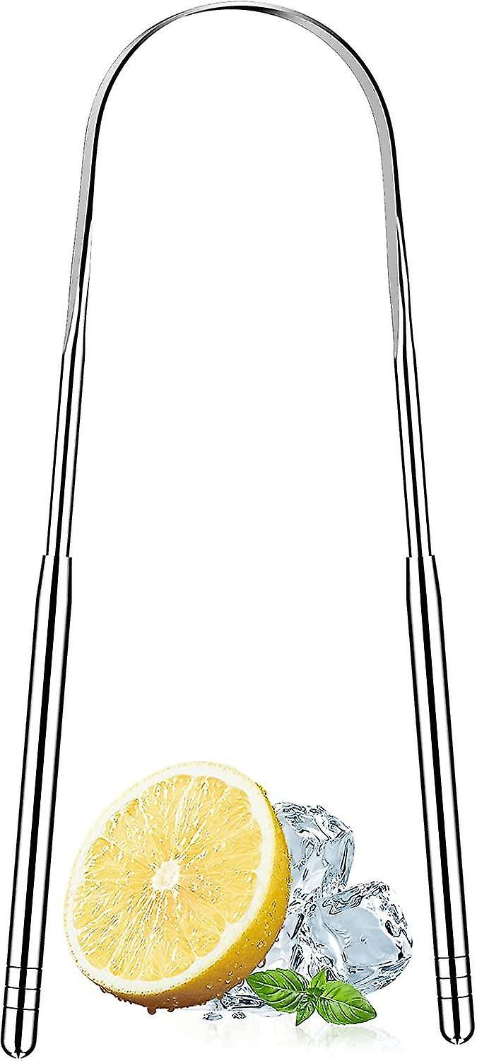 Copper Tongue Scraper, U-Shaped Metal Tongue Cleaner for Adults - Stainless Tip