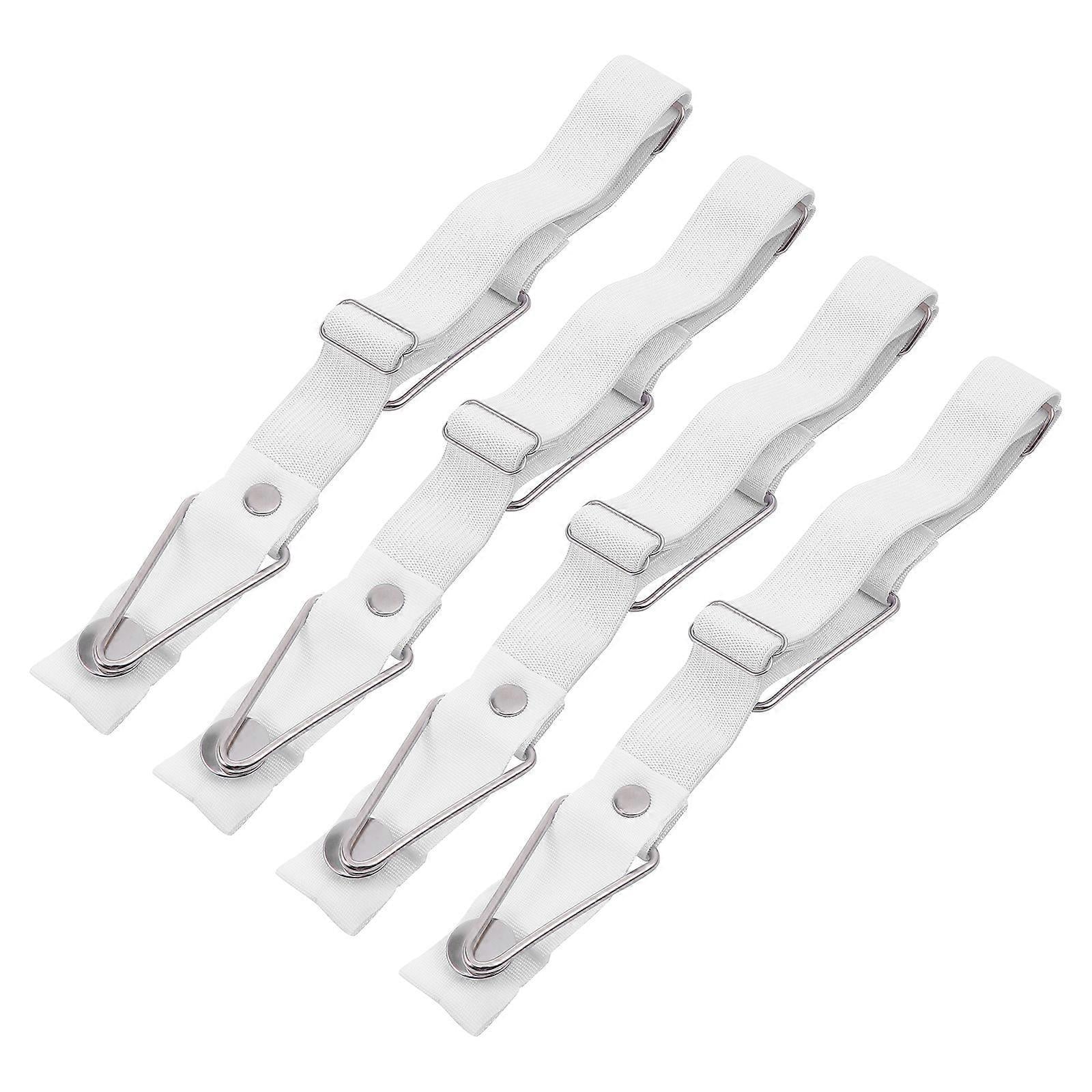 4PCS Adjustable Bed Sheet Holder Clips, Corner Fasteners and Grippers for Fitted Sheets
