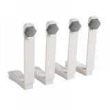 4PCS Bed Sheet Holder Fasteners with Mattress Cover Clips, Gray