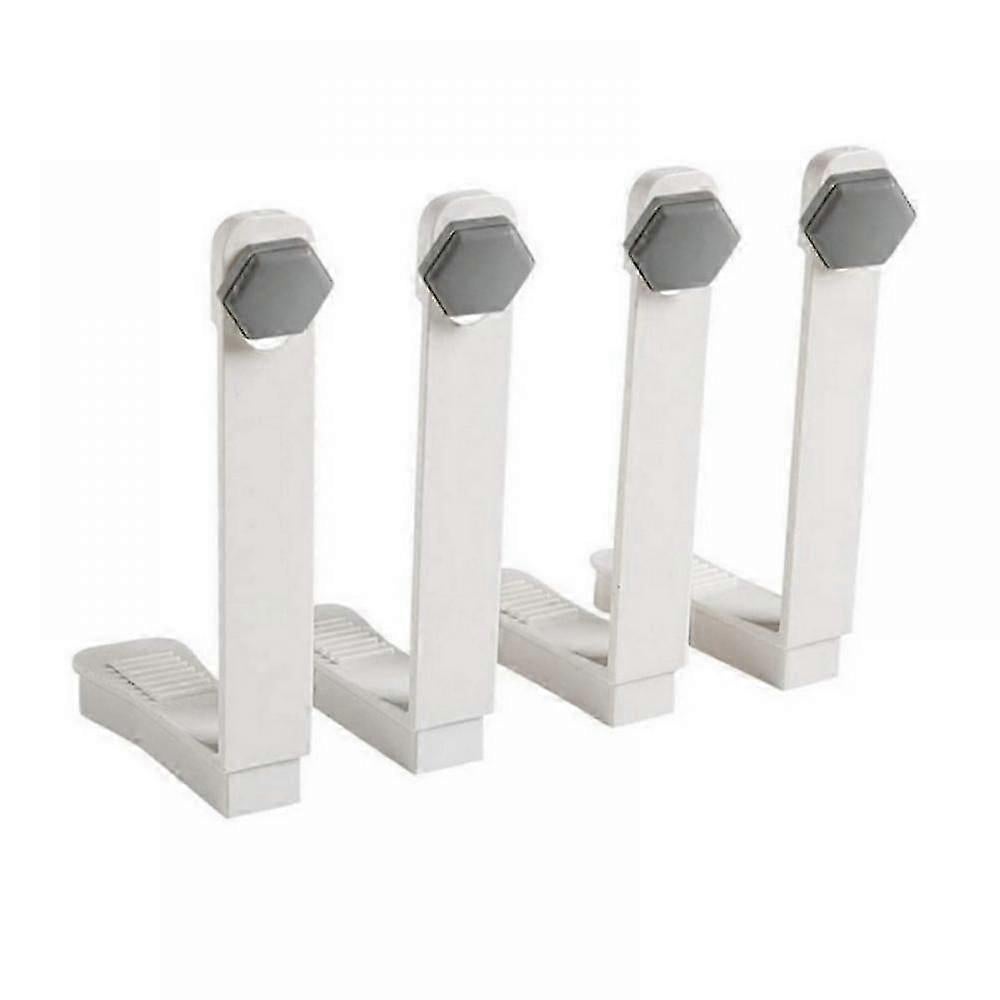 4PCS Bed Sheet Holder Fasteners with Mattress Cover Clips, Gray