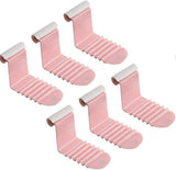 6PCS Plastic Bed Sheet Clips, Pink Grippers to Keep Sheets Neat