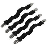 4PCS Adjustable Bed Sheet Straps, Elastic Corner Clips for Mattress