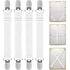 4PCS Adjustable Bed Sheet Straps, Elastic Grippers for Bedding