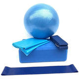 5pcs Yoga Ball Set - Fitness Ball, Blocks, Stretch Band, Resistance Loop, Belt