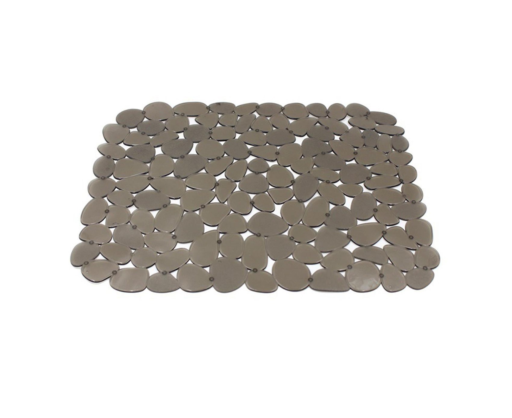 Non-slip Pebble Sink Mat PVC Sink Protector-Brown