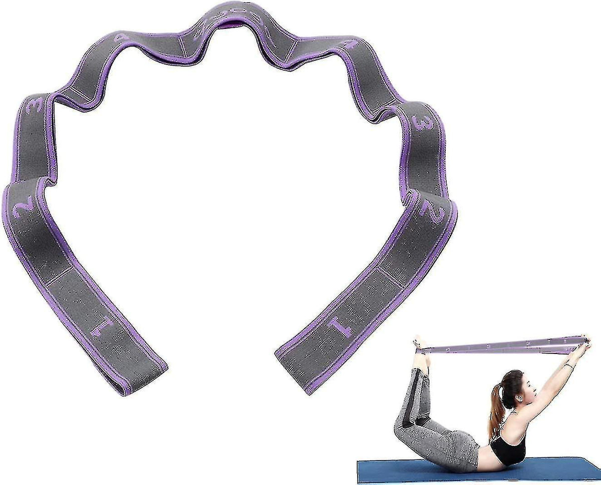 9-Loop Yoga Stretch Strap for Flexibility & Exercise