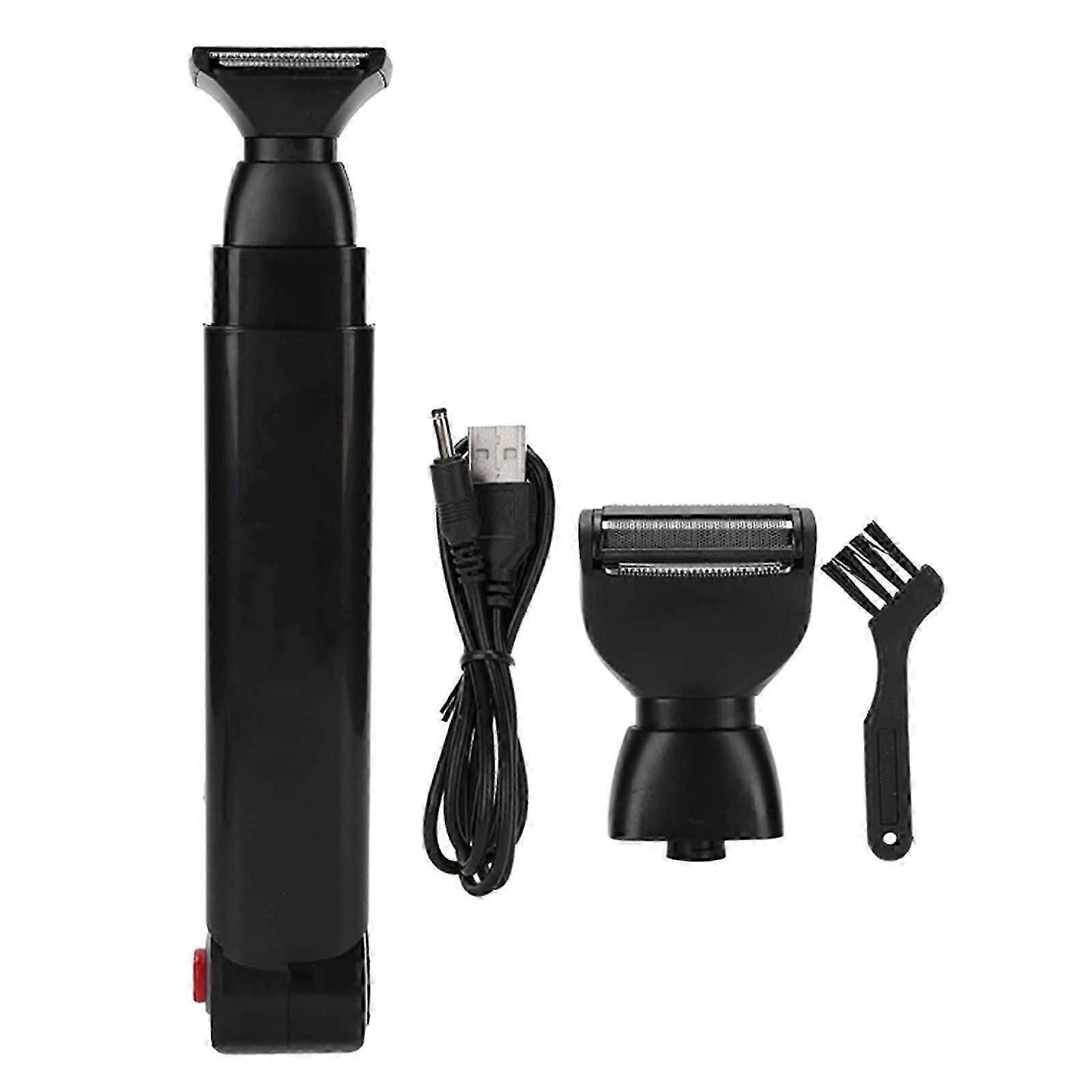USB Rechargeable Back Shaver for Men, Double Blade Hair Remover