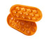 Ice Mold Stackable Clear Waterline Silicone Easy to Demold Ice Ball Mold for Bar-Orange 13 Grids