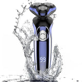 Men's Electric Rotary Shaver, Wet & Dry Beard Trimmer, Body Grooming Razor