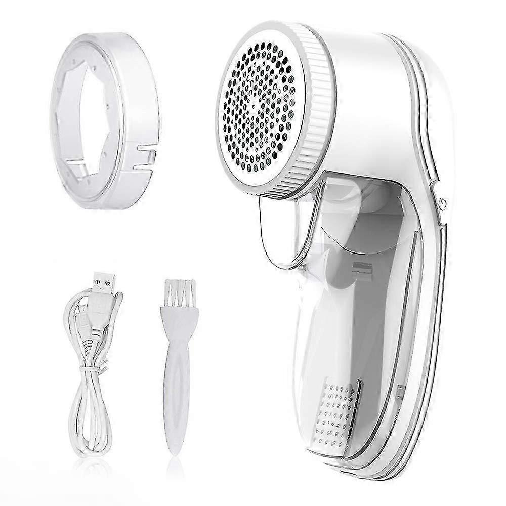 Large Electric Fluff Shaver, White Lint Remover for Clothes