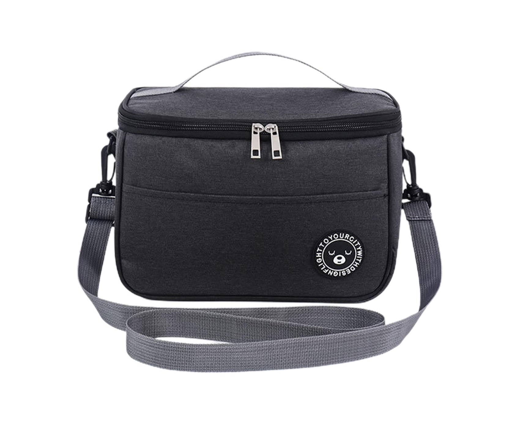 Bento Bag Waterproof Oxford Cloth Lunch Bag-Black