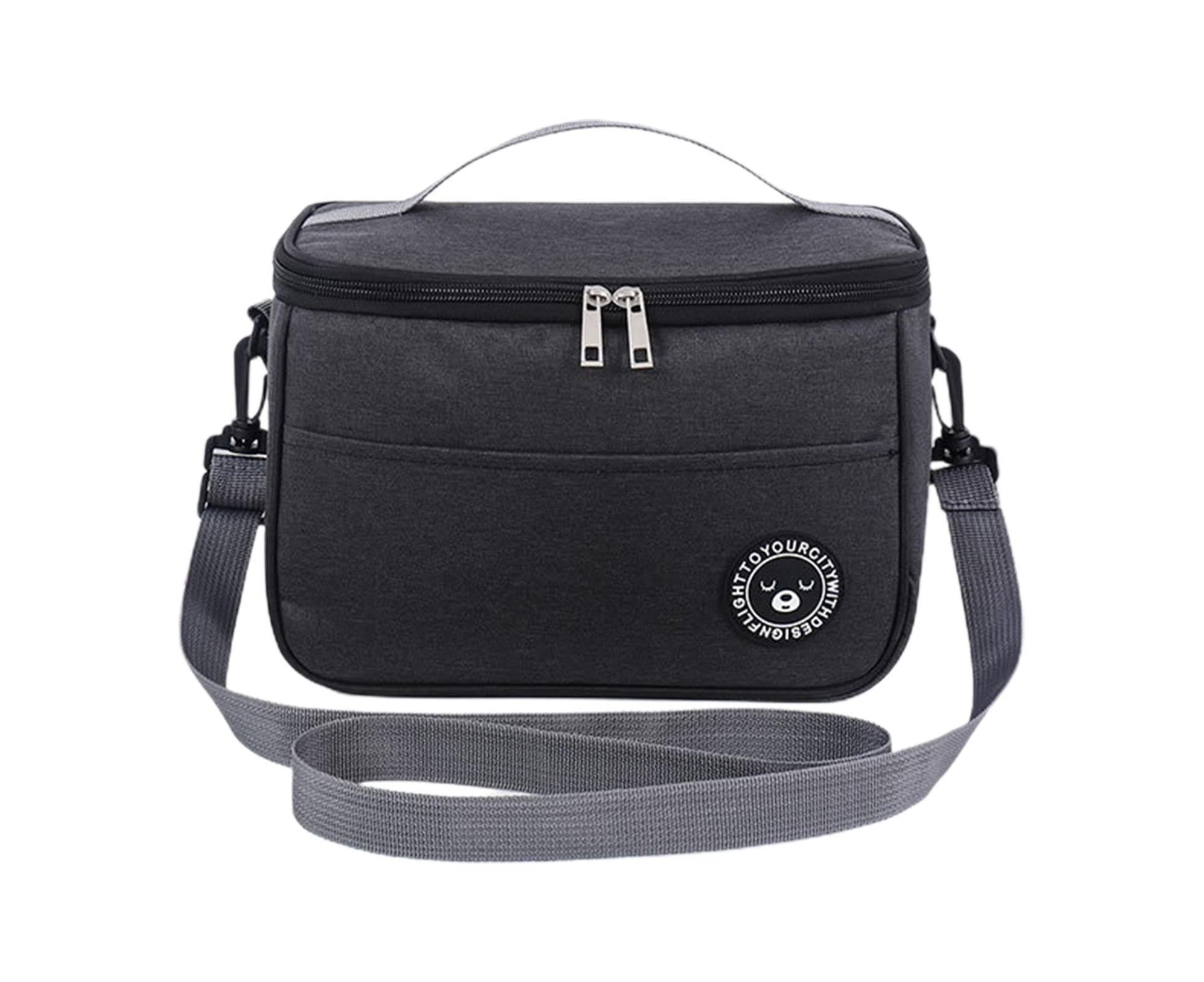 Bento Bag Waterproof Oxford Cloth Lunch Bag-Black